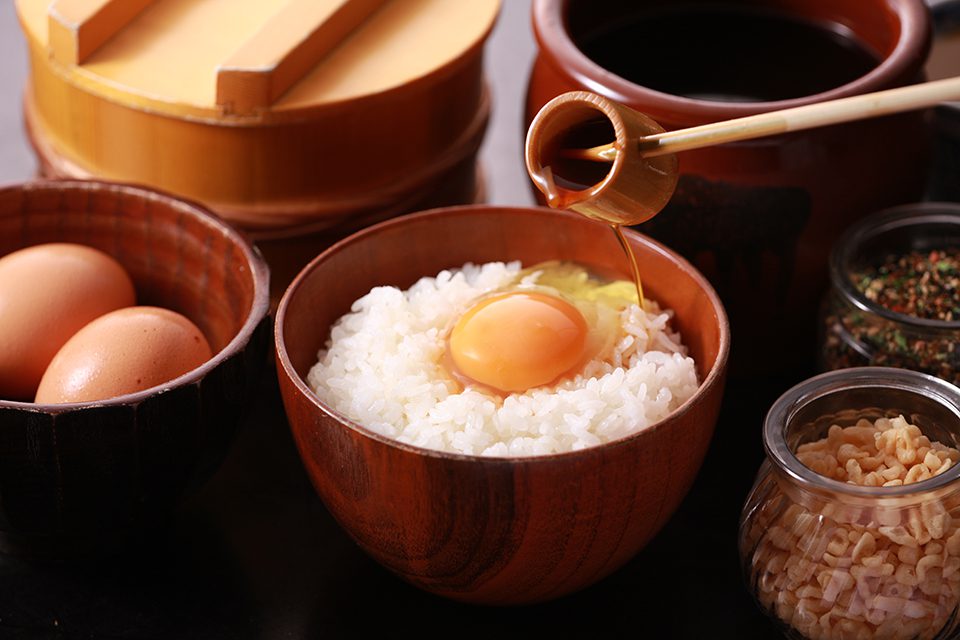 カフェ有鄰庵のたまごかけごはん