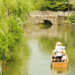 美観地区の川舟流し