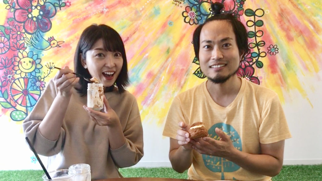 株式会社有鄰代表の犬養とアナウンサー奥田麻衣さん