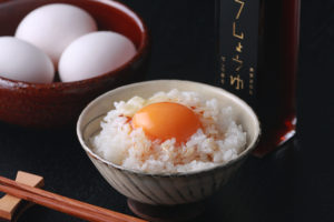 『有鄰庵』のたまごかけごはんと黄ニラしょうゆ