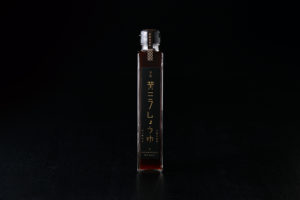 美観堂のNo.1ヒット商品。岡山特産の黄ニラをつかったお醤油美観堂のNo.1ヒット商品。岡山特産の黄ニラをつかったお醤油