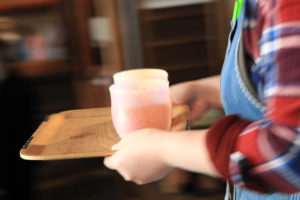 カフェ有鄰庵の仕事風景