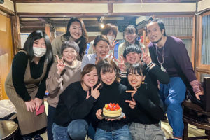 カフェ有鄰庵、こっとんの誕生日祝い