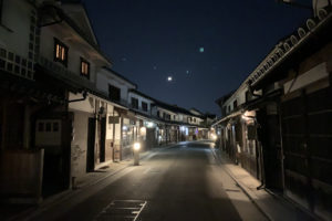 倉敷美観地区夜の風景