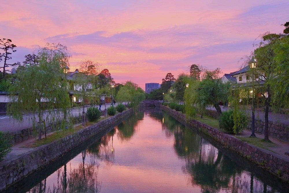夕暮れの美観地区