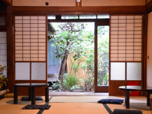倉敷美観地区の『有鄰庵』店内