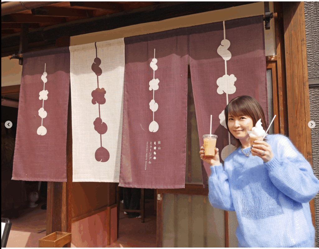 岡山くだものミュージアムを訪れてくださる森高千里さん