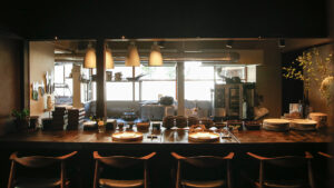 倉敷美観地区然味-sami-の店内